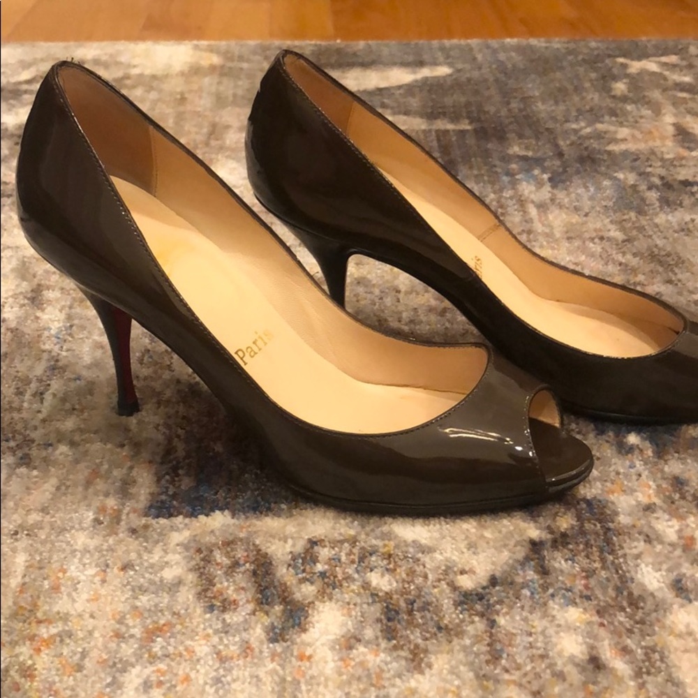 Louboutin heels. Patent leather.